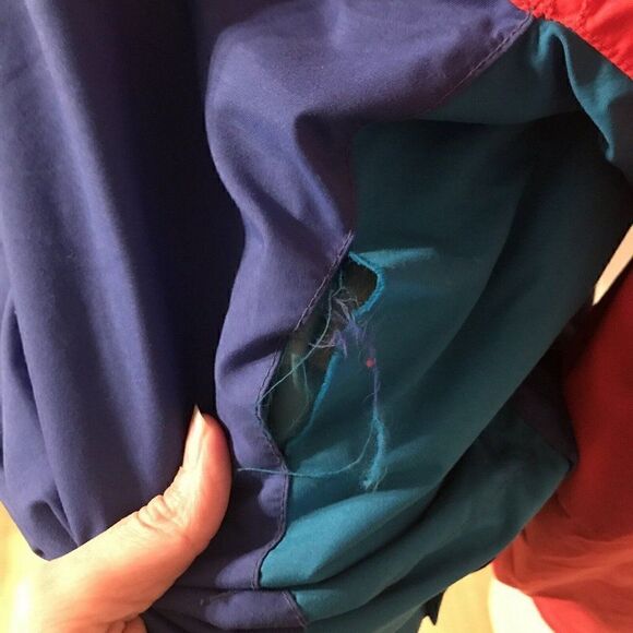 VTG Helly Hansen Equipe Ski Jacket 90s Coat Ski Colorblock Tech Waterproof L - Picture 8 of 12